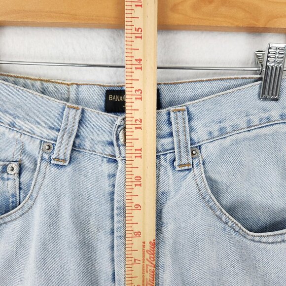 Banana Republic Jeans Men 31x32 Blue Light Wash Relaxed Button Fly Made in Italy - Picture 8 of 16